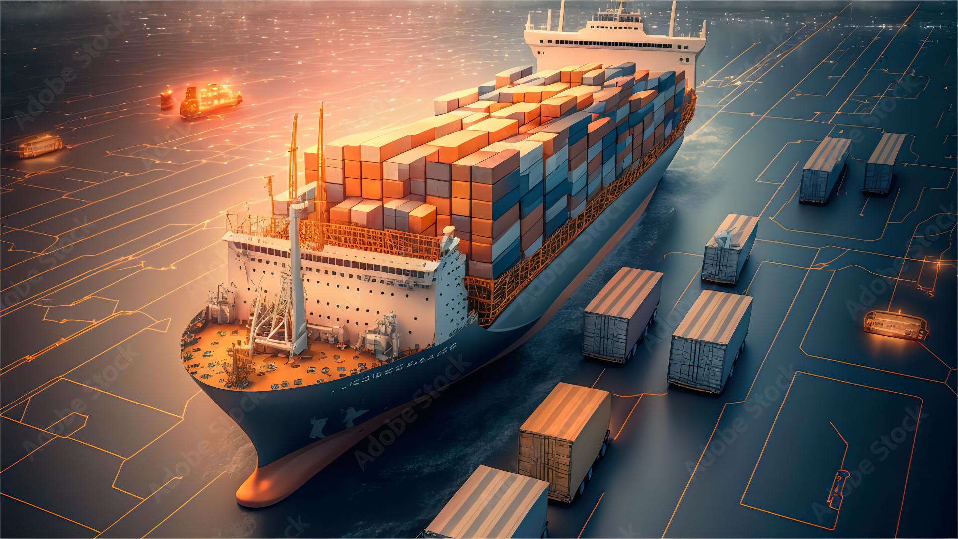 Toy products being loaded into a 40GP container