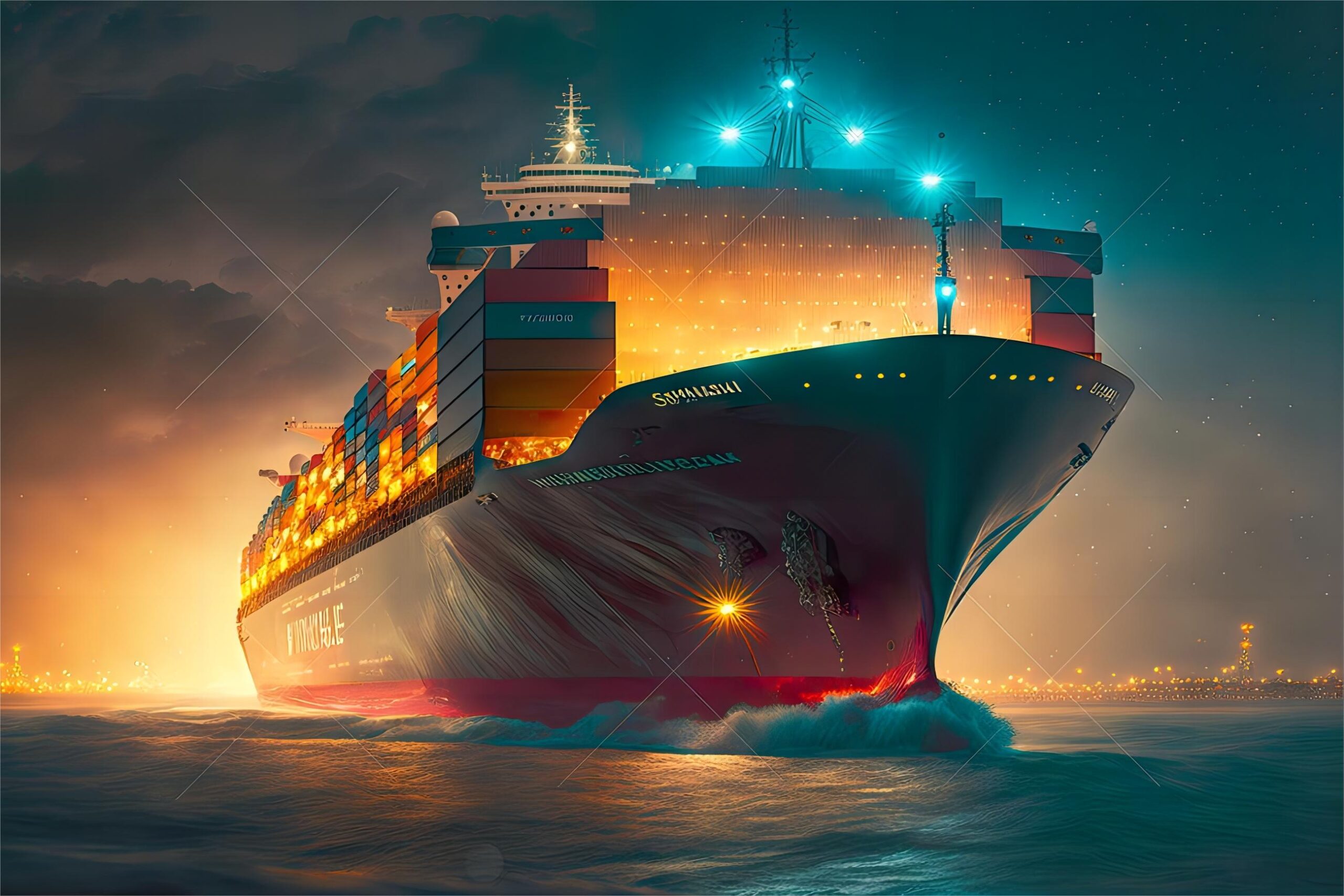 Graphic depicting efficient supply chain management