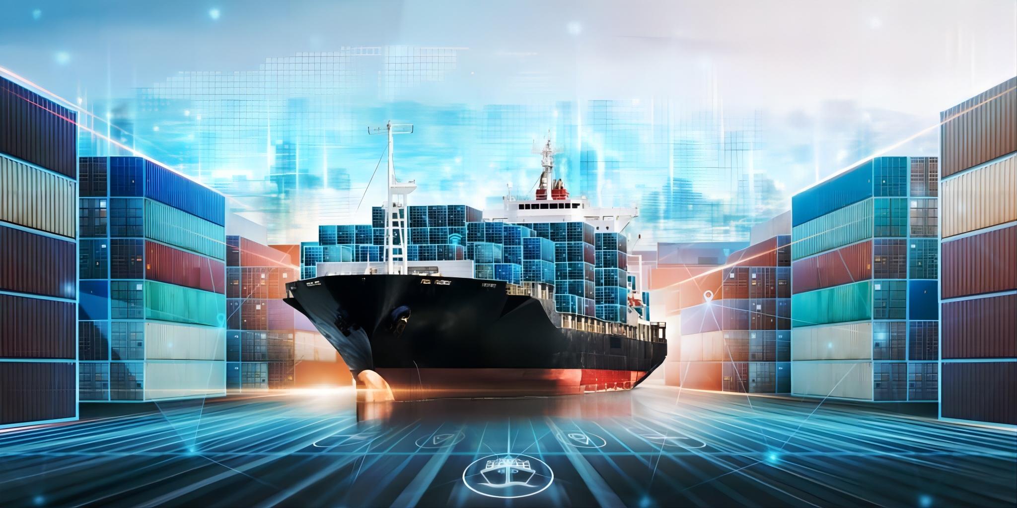 Digital interface showing real-time cargo tracking data