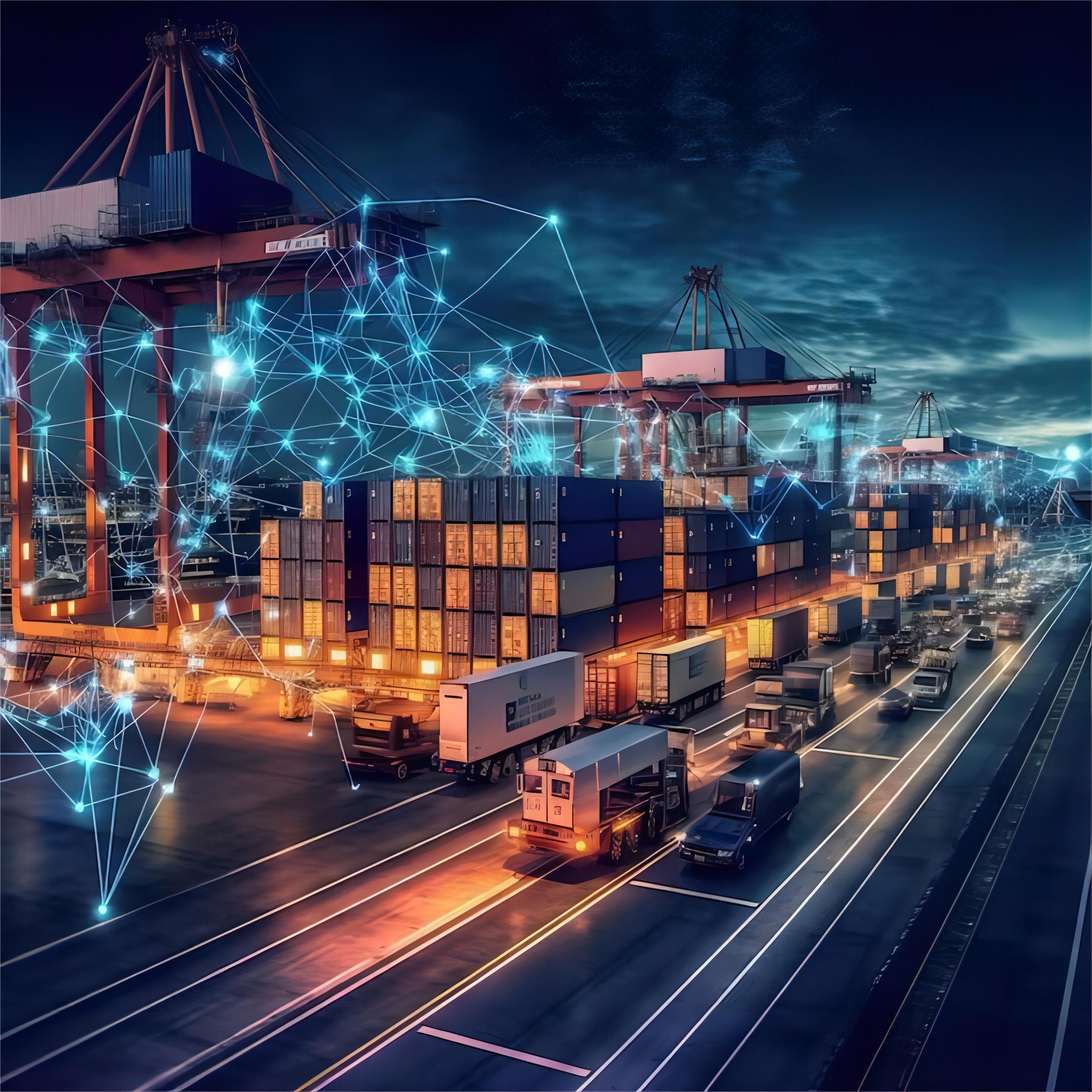 Logistics professional coordinating a shipment