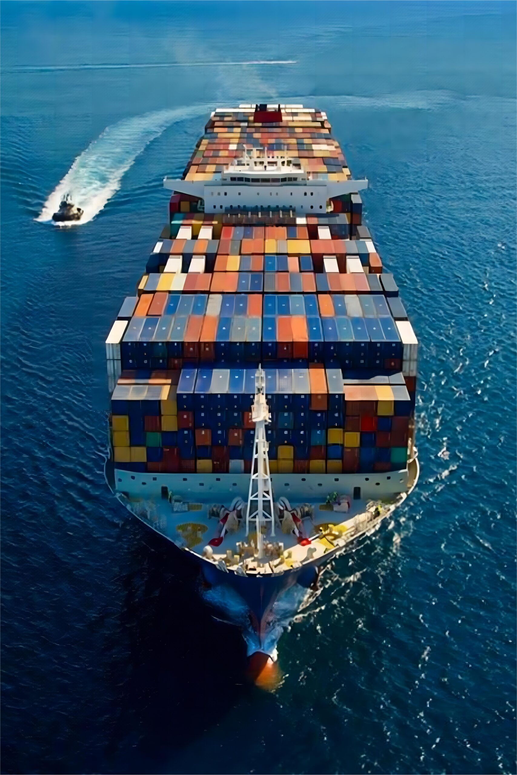 Global shipping routes map highlighting China to USA