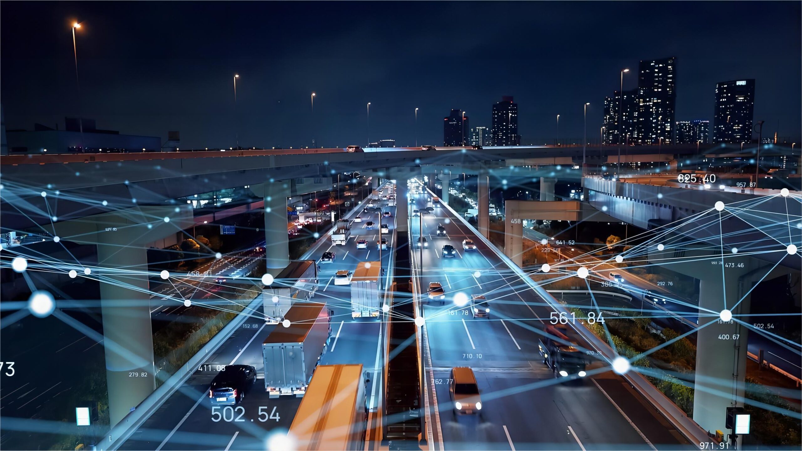 Oversized machinery secured on a flat rack container at a port