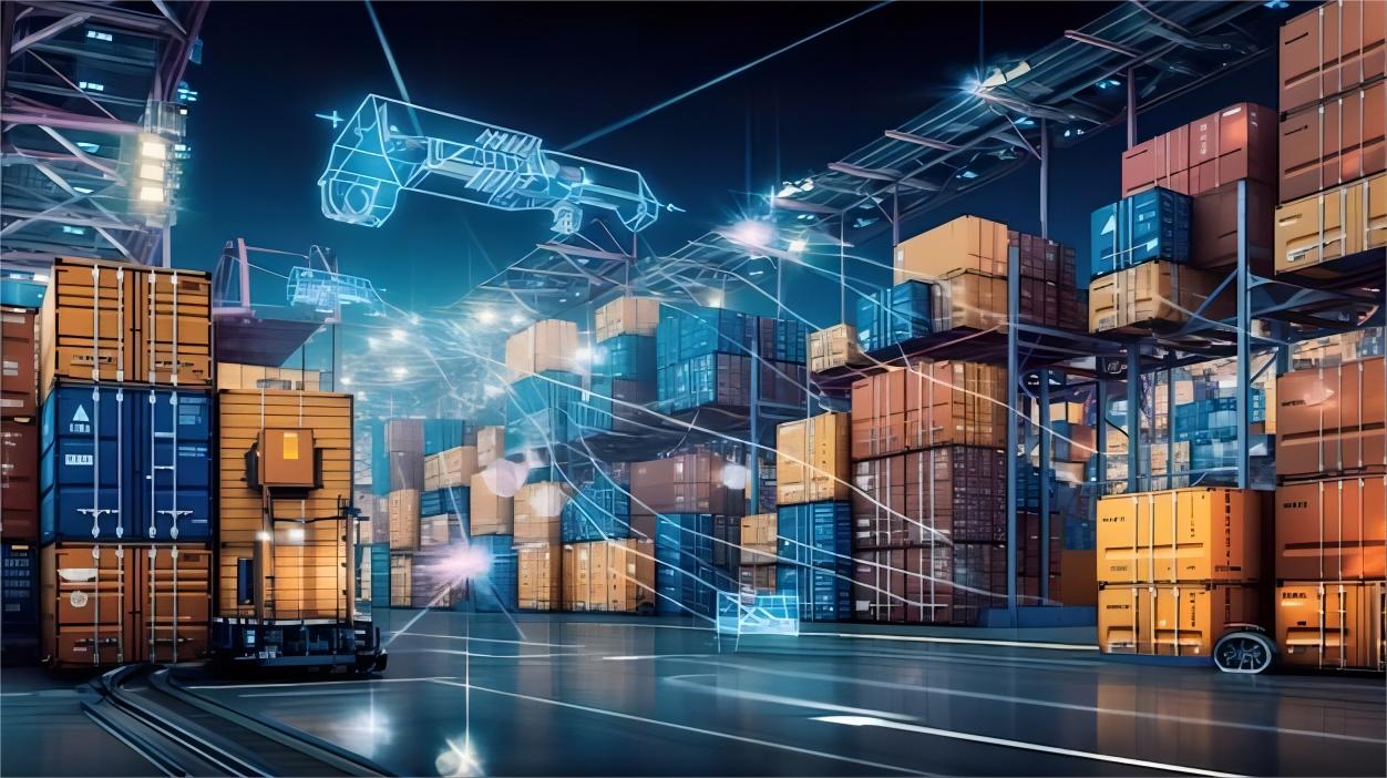 Graphic depicting efficient supply chain management for auto parts