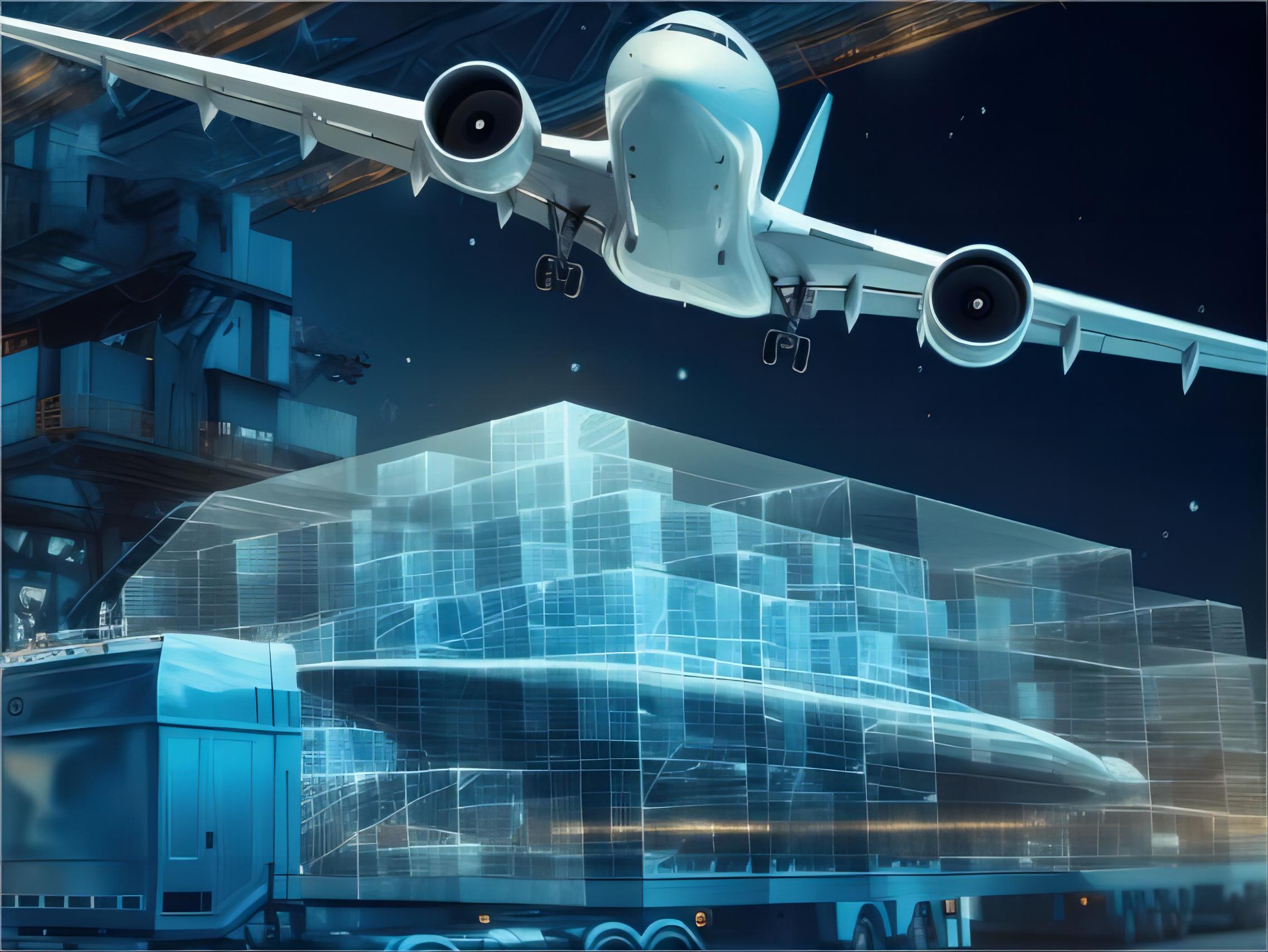 Diagram of an optimized shipping supply chain