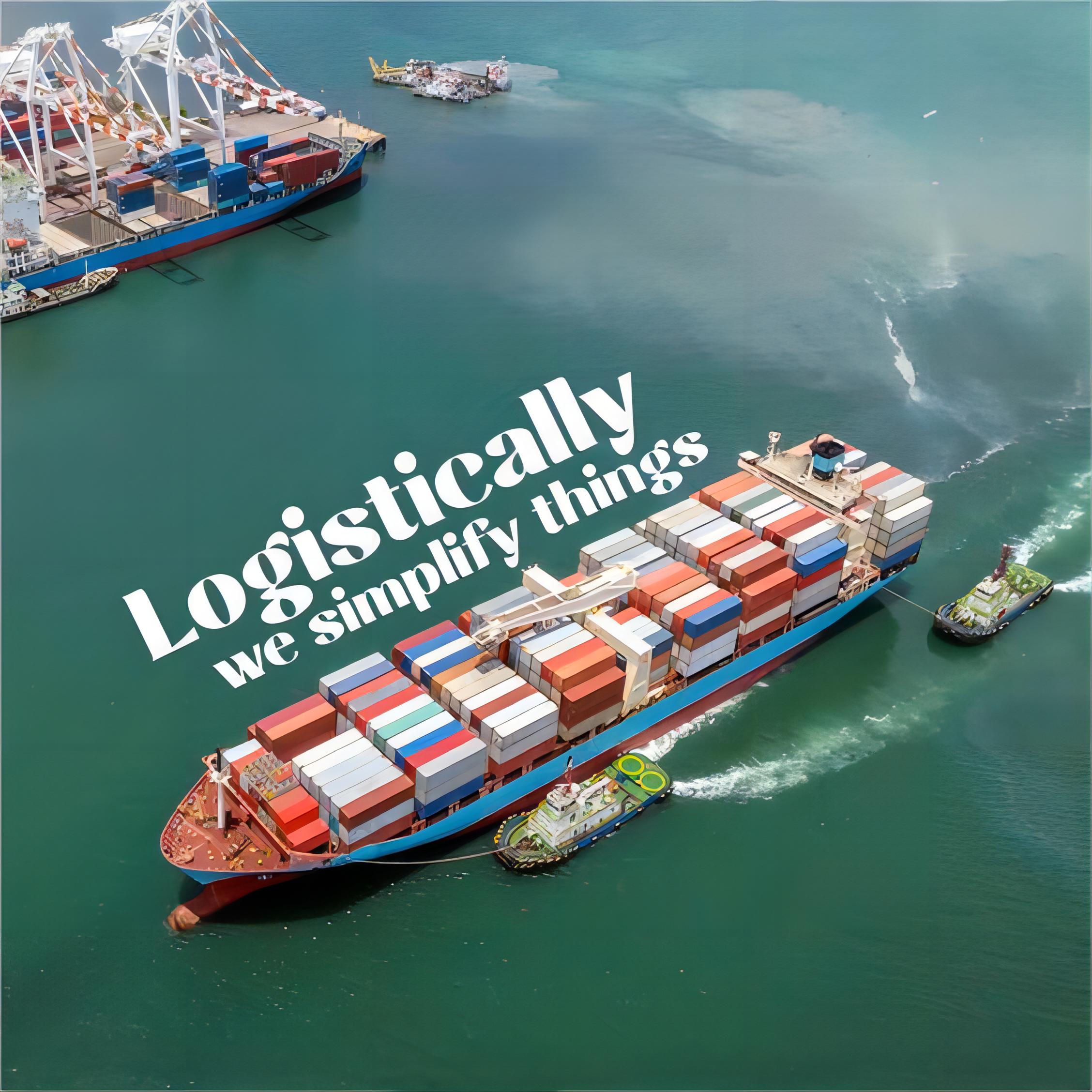 Shipping containers at a busy port, symbolizing global trade routes