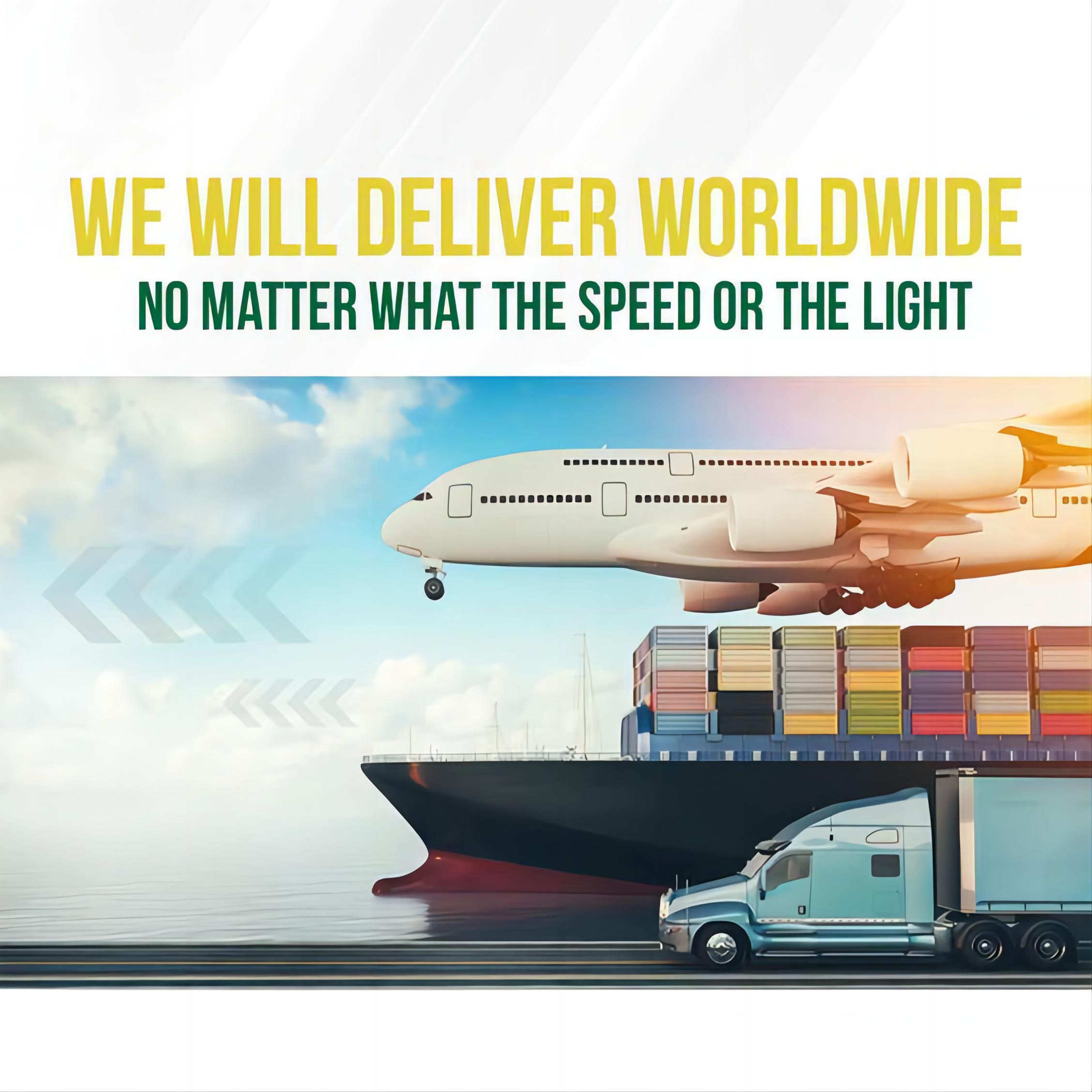 Infographic comparing sea freight and air freight timelines