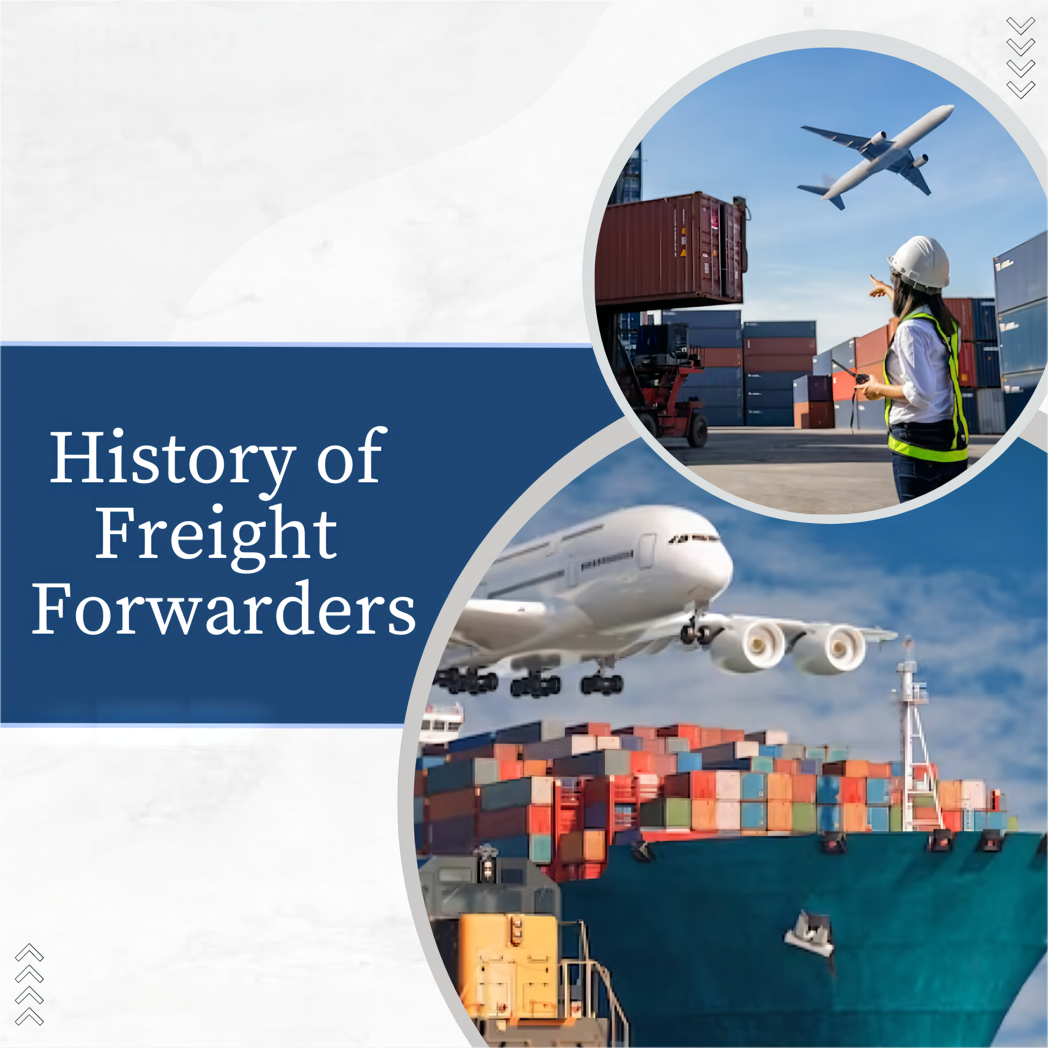 Infographic comparing sea freight, air freight, and express shipping