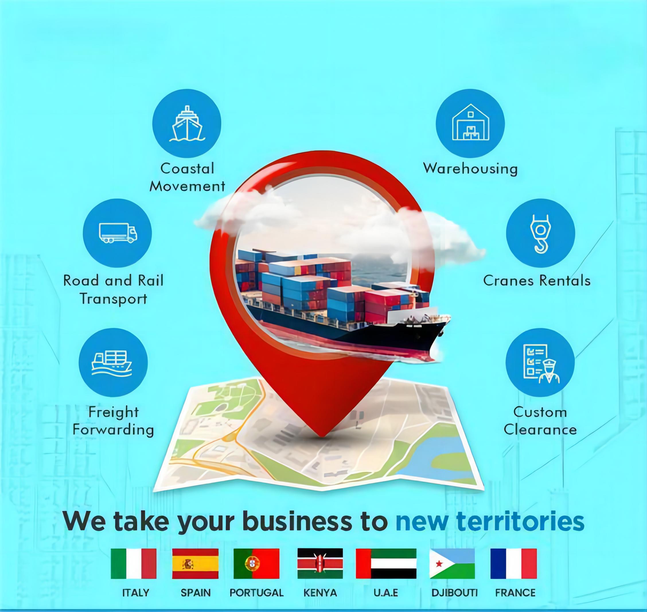 A freight forwarder discussing logistics with a client