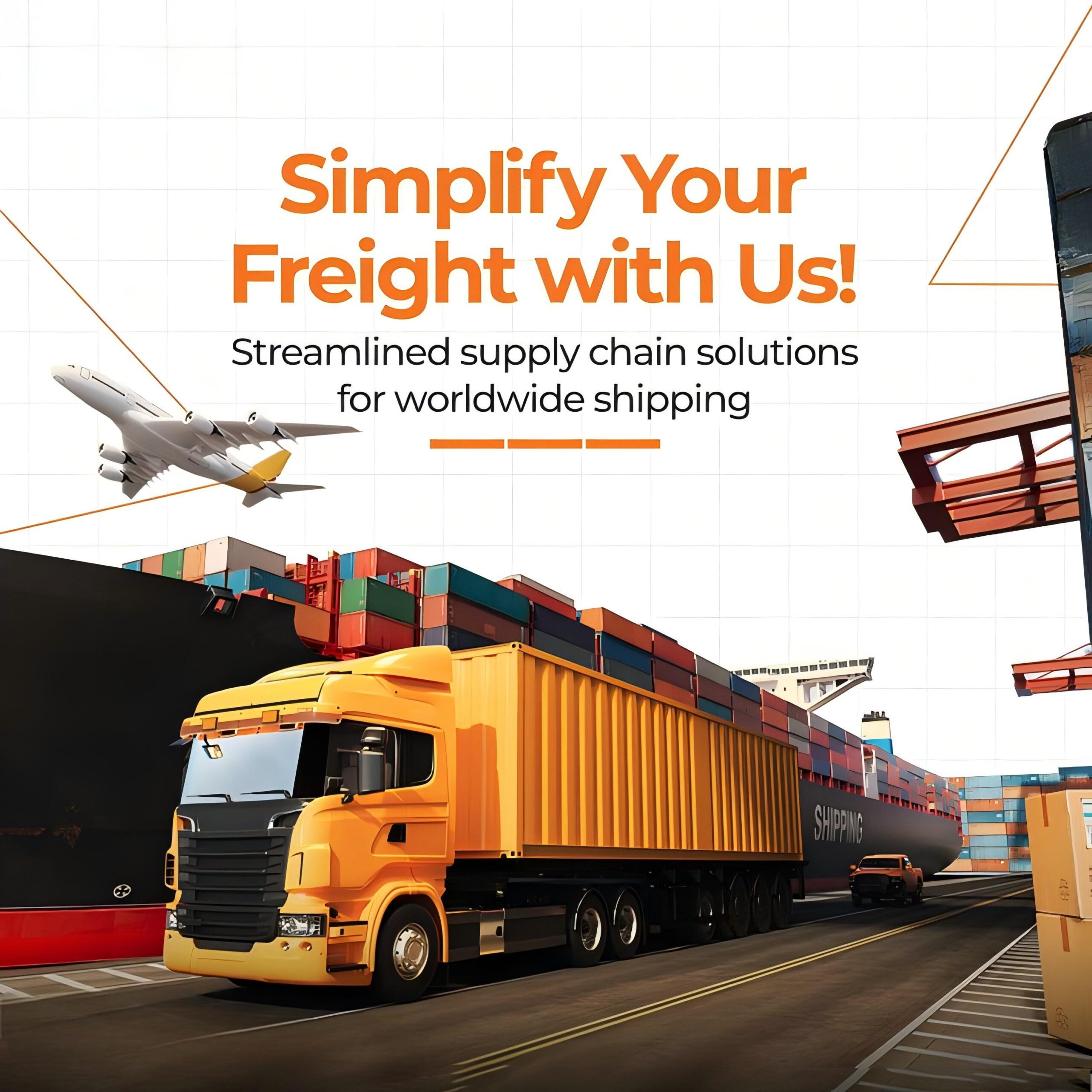 Detailed view of a furniture shipment logistics flow