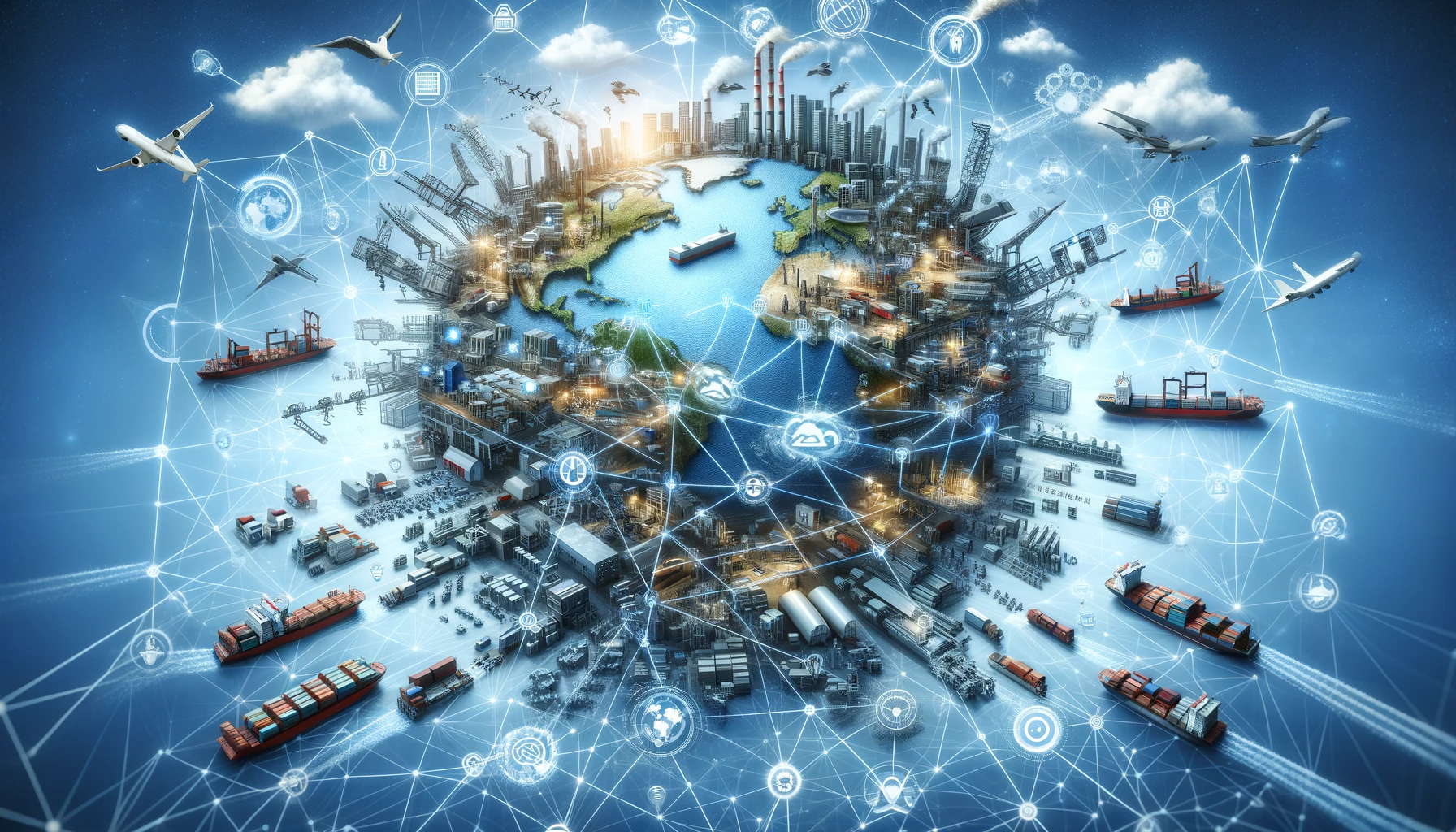 Map showing sea route from China to Norway