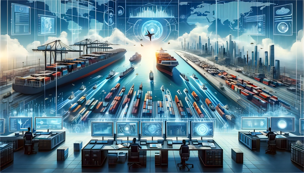 Logistics team coordinating a complex shipment