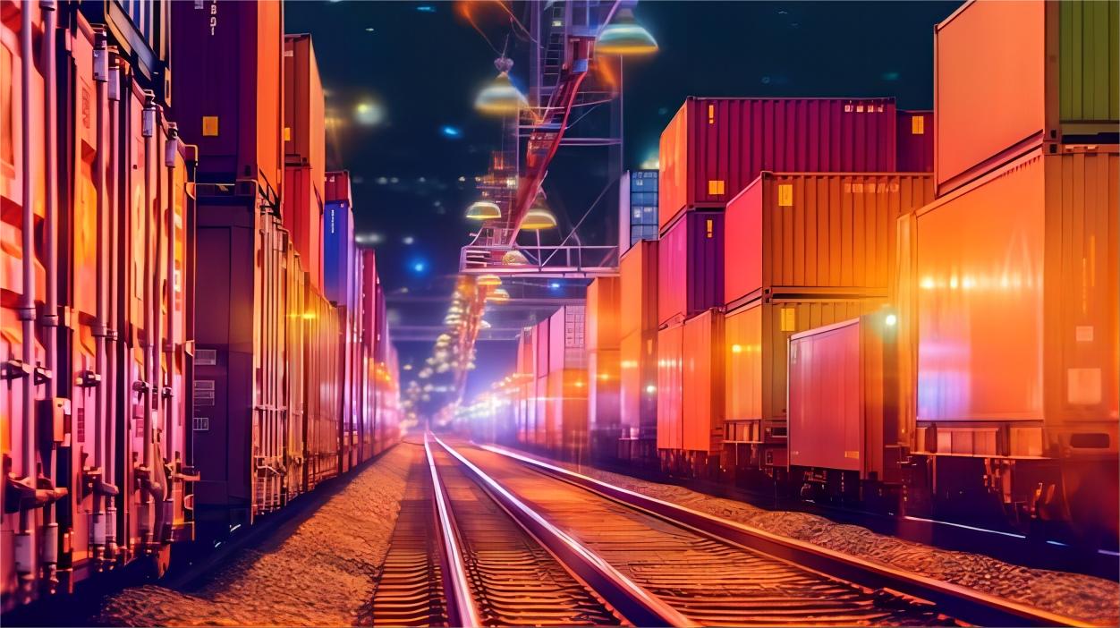 Industrial machinery being secured for Flat Rack shipping