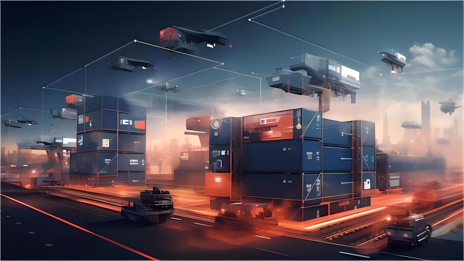 Graphic depicting the shipping route from China to Houston