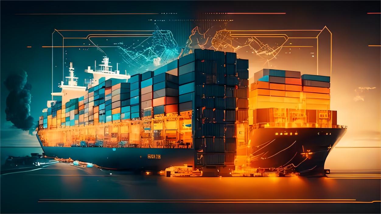 Logistics manager reviewing shipping documents for electronics