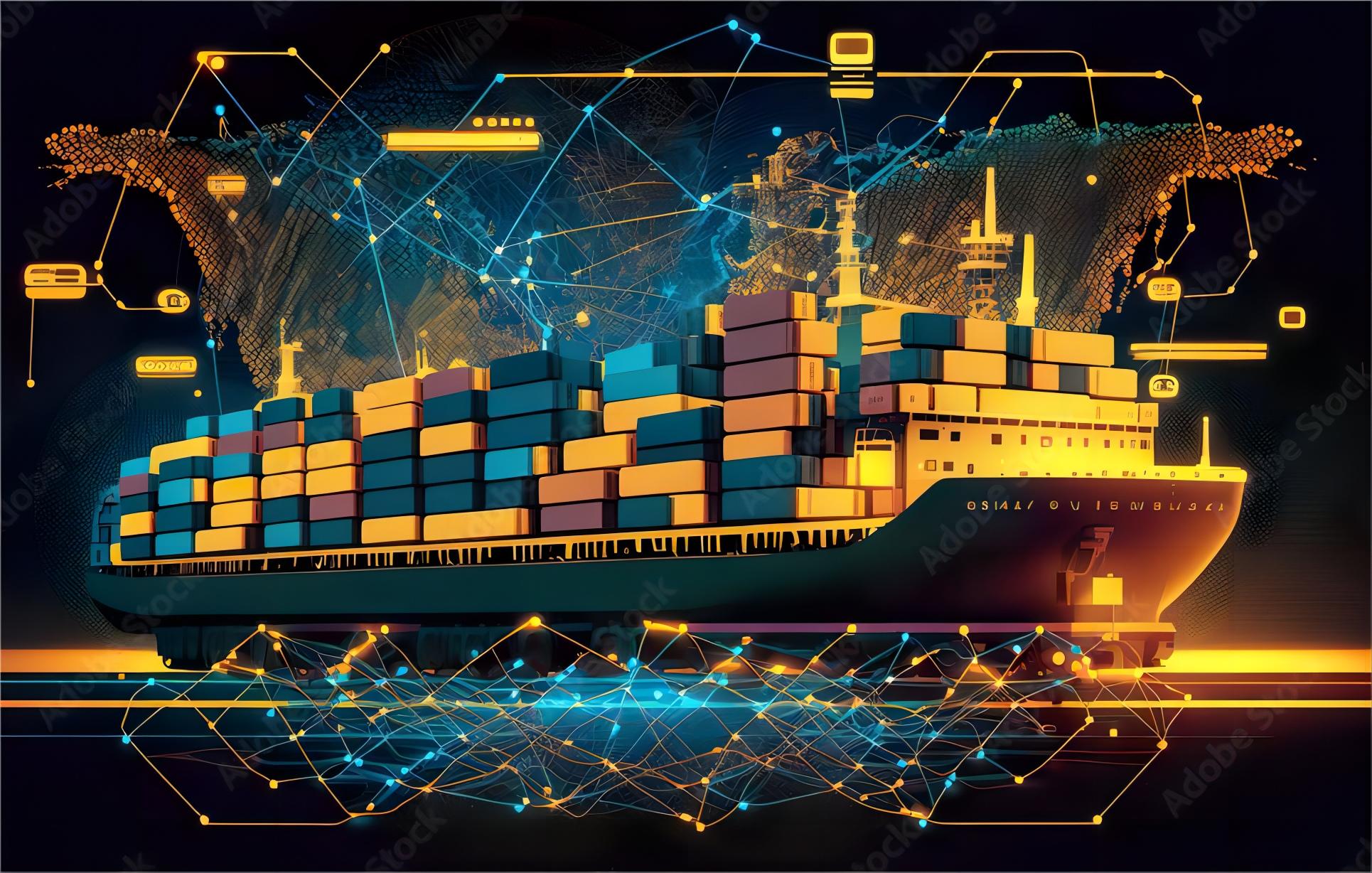 Professional logistics manager reviewing shipping documents