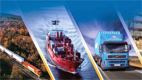 20GP shipping container at a busy port for medical equipment transport