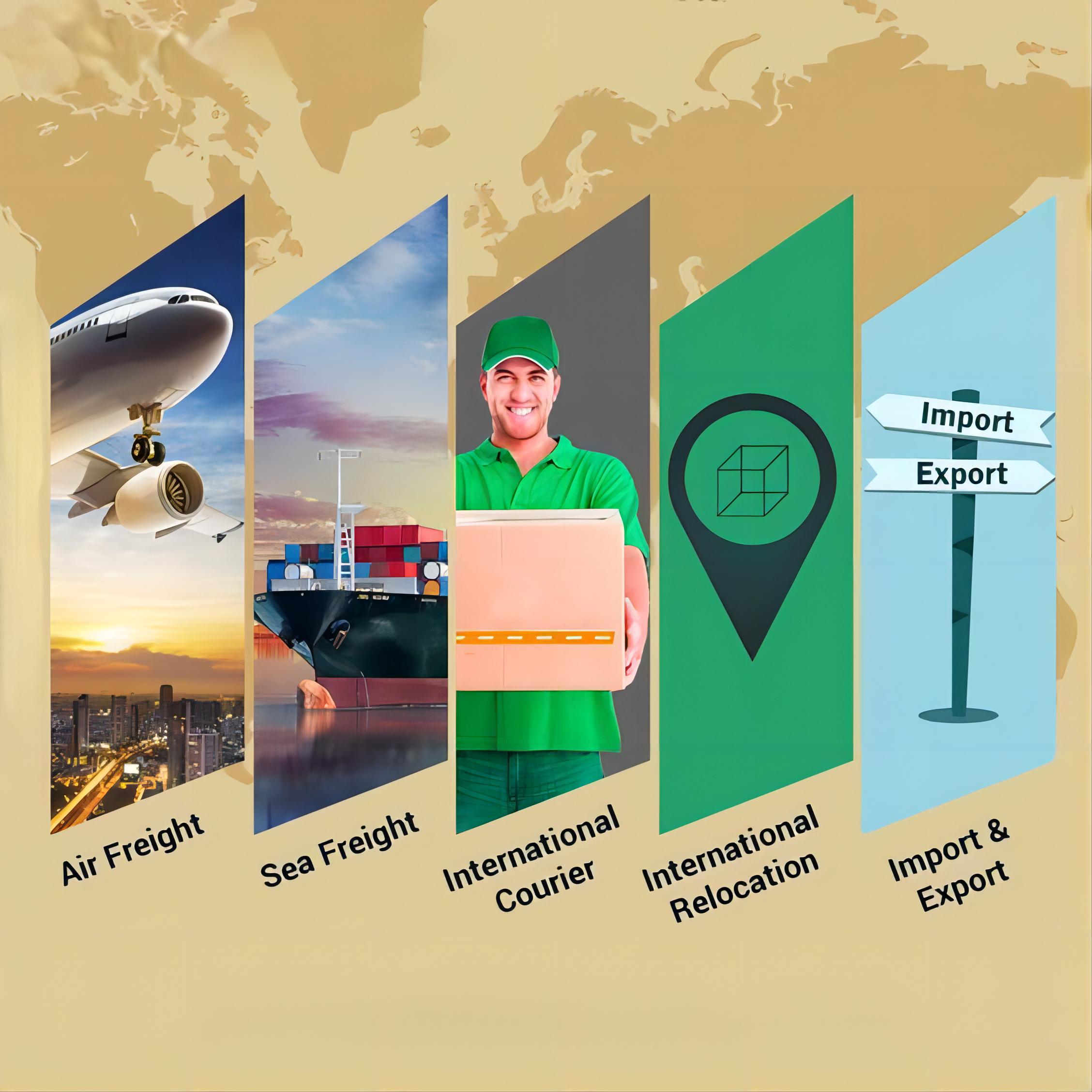 A 20GP container being loaded with furniture at a Chinese port