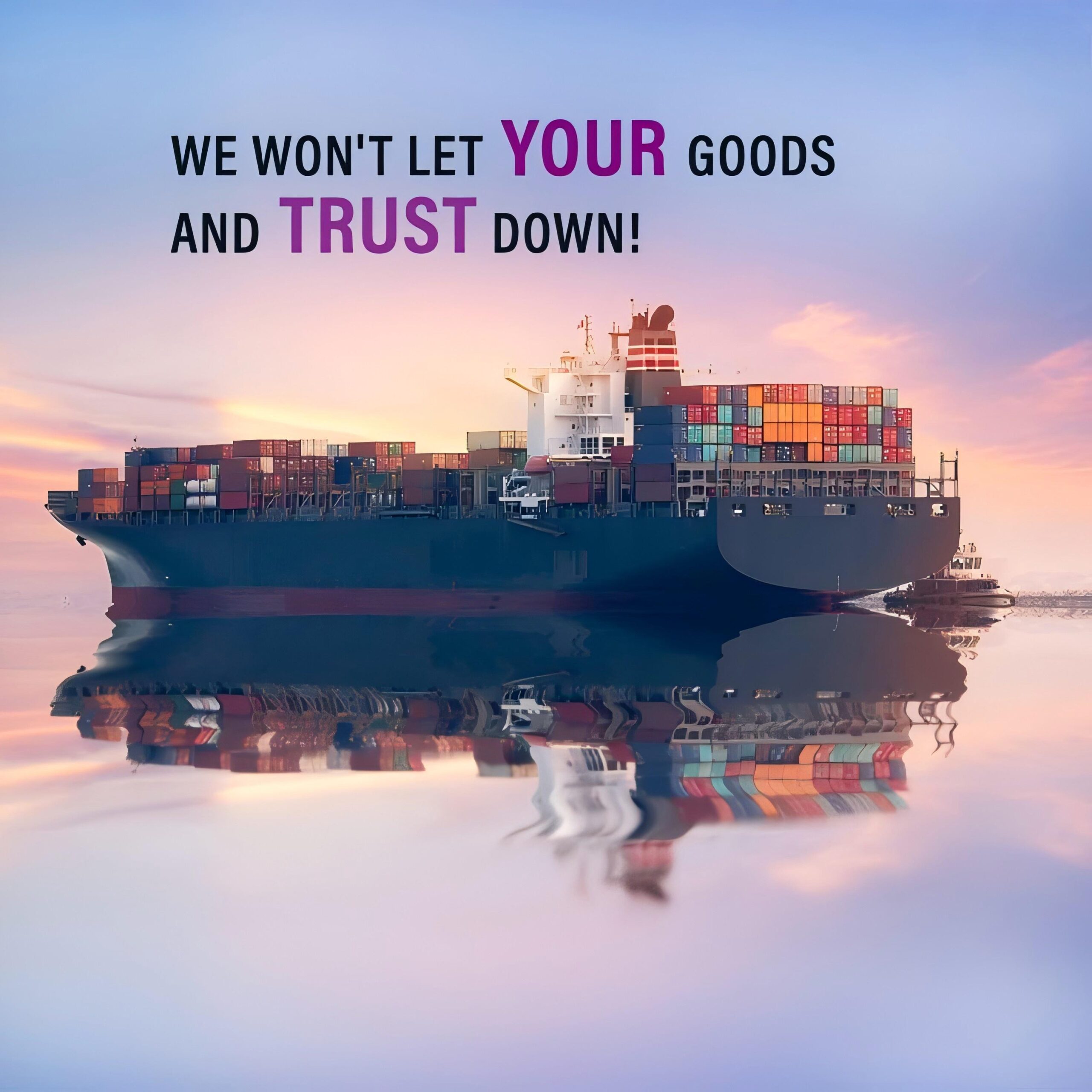 Full container load being prepared for shipment from China to New York