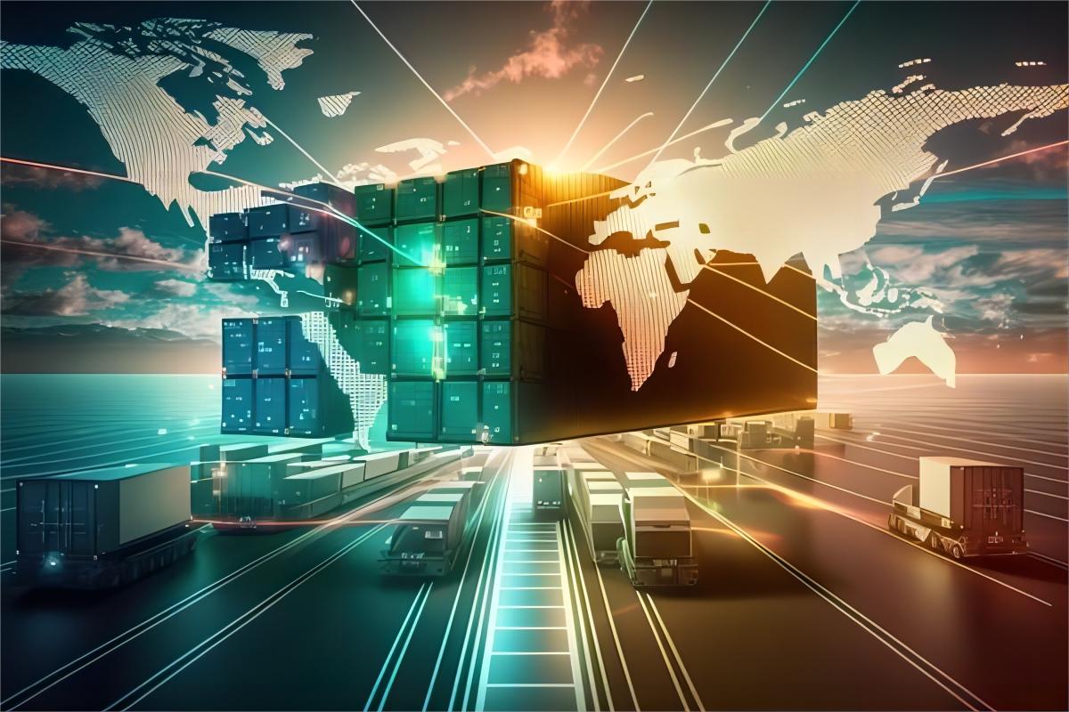 Logistics professional checking customs documentation for textile imports