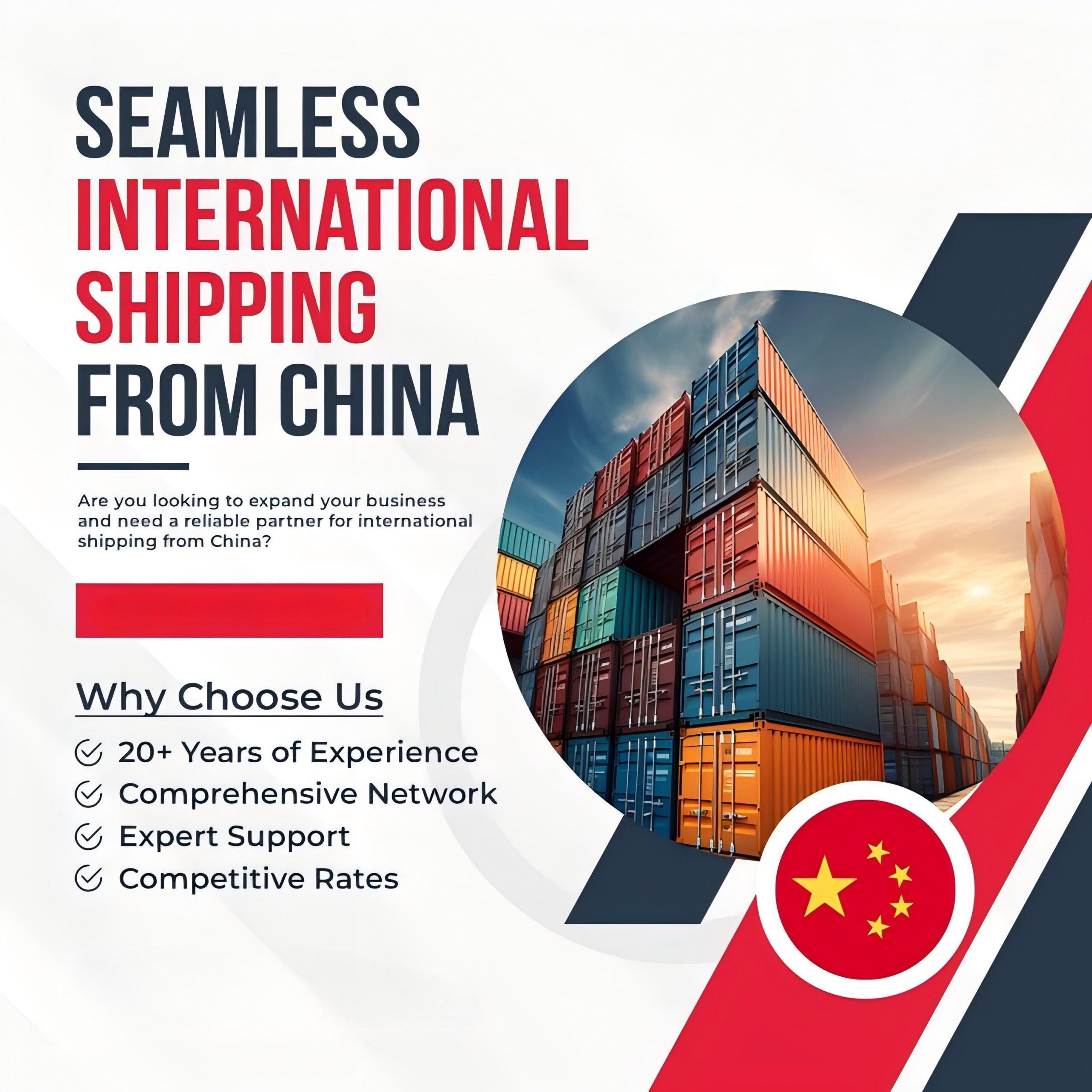 Open top container being loaded with oversized lighting crates in China