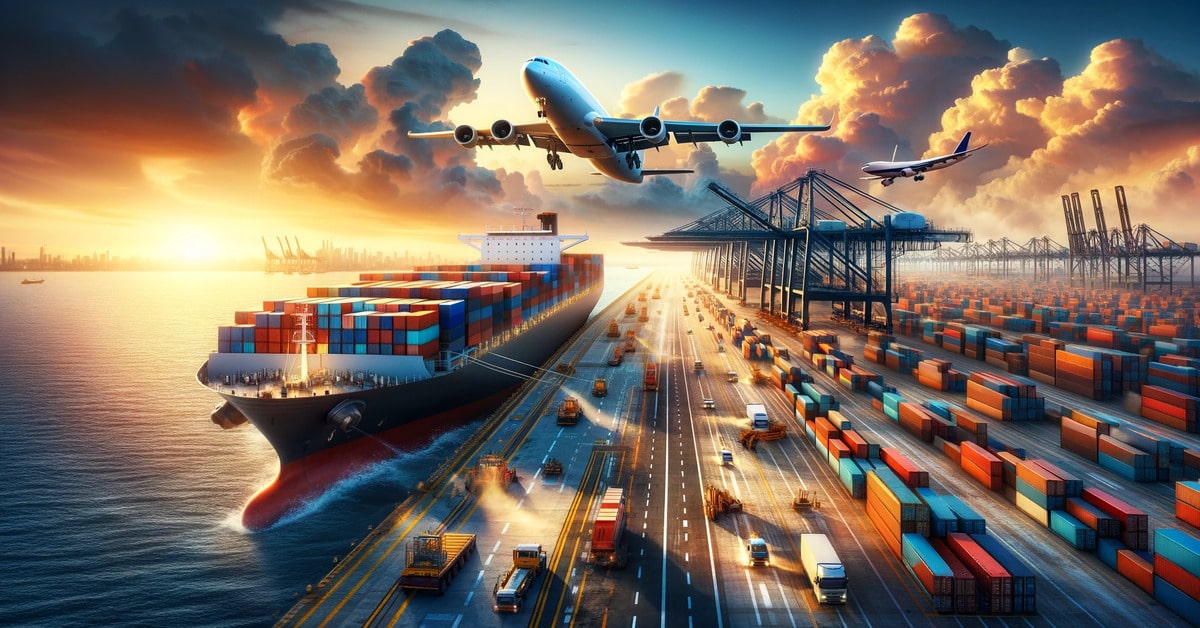 Logistics professional tracking a shipment on a digital dashboard