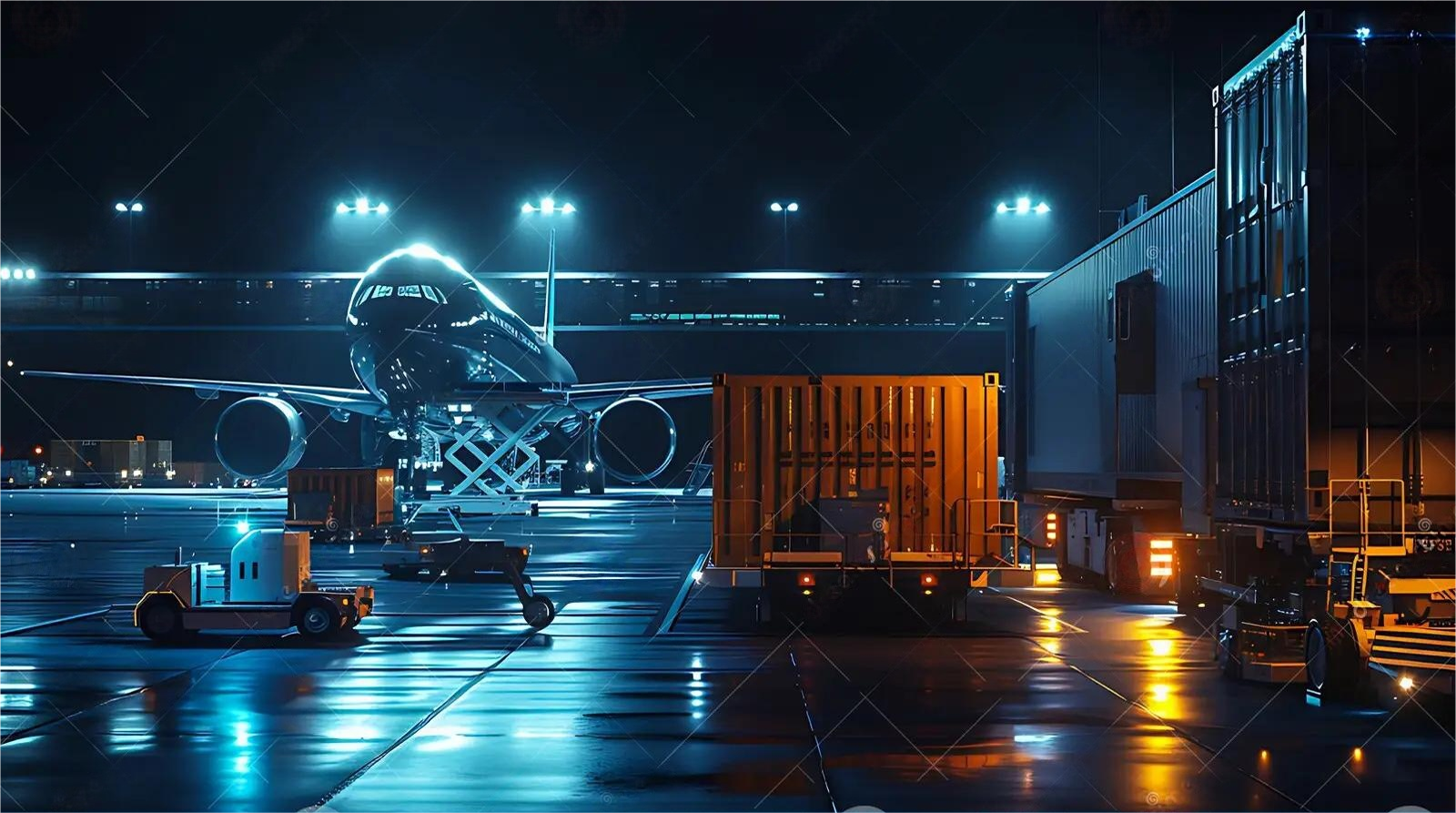 Logistics professional checking cargo documentation