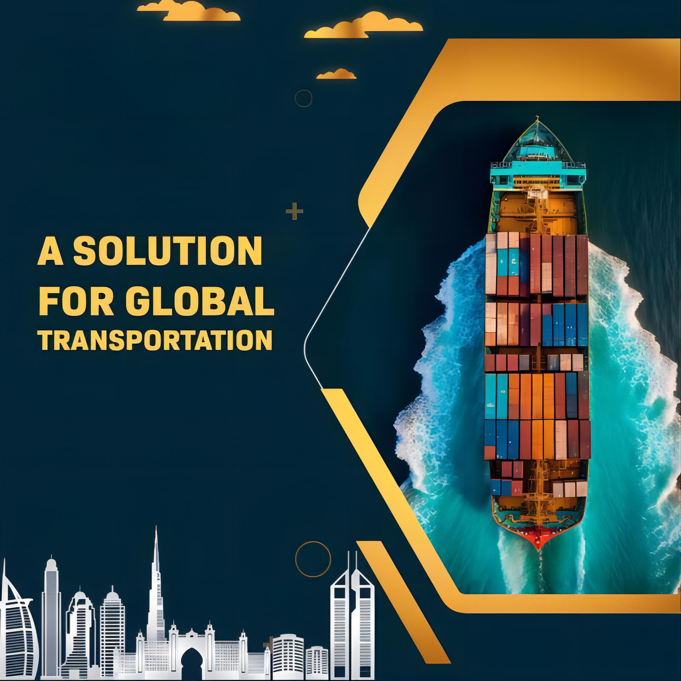 Cargo ship transporting containers for Amazon sellers from China to Poland