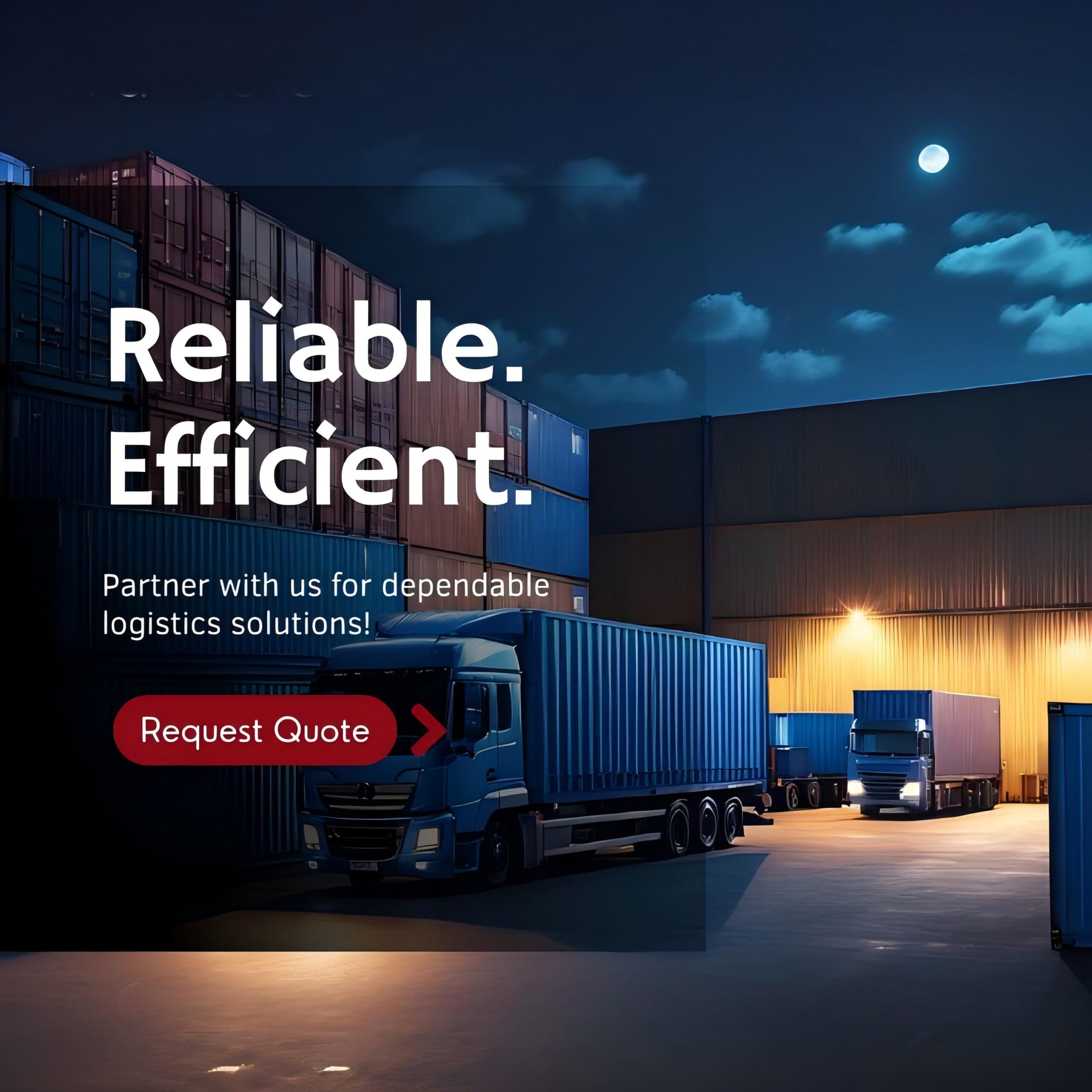Comparison table of shipping costs and transit times