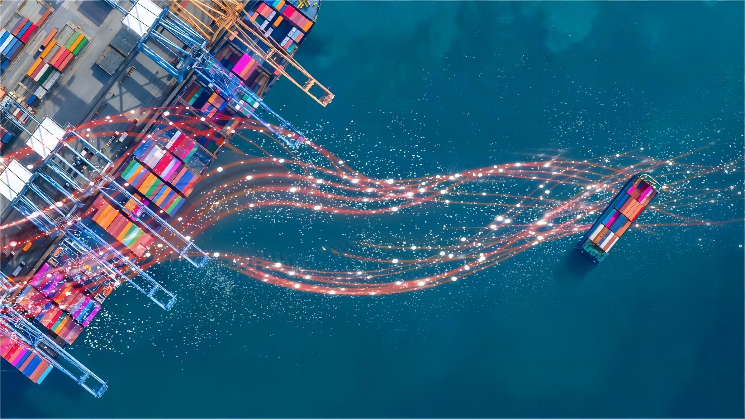 Modern port facility in Jebel Ali Dubai
