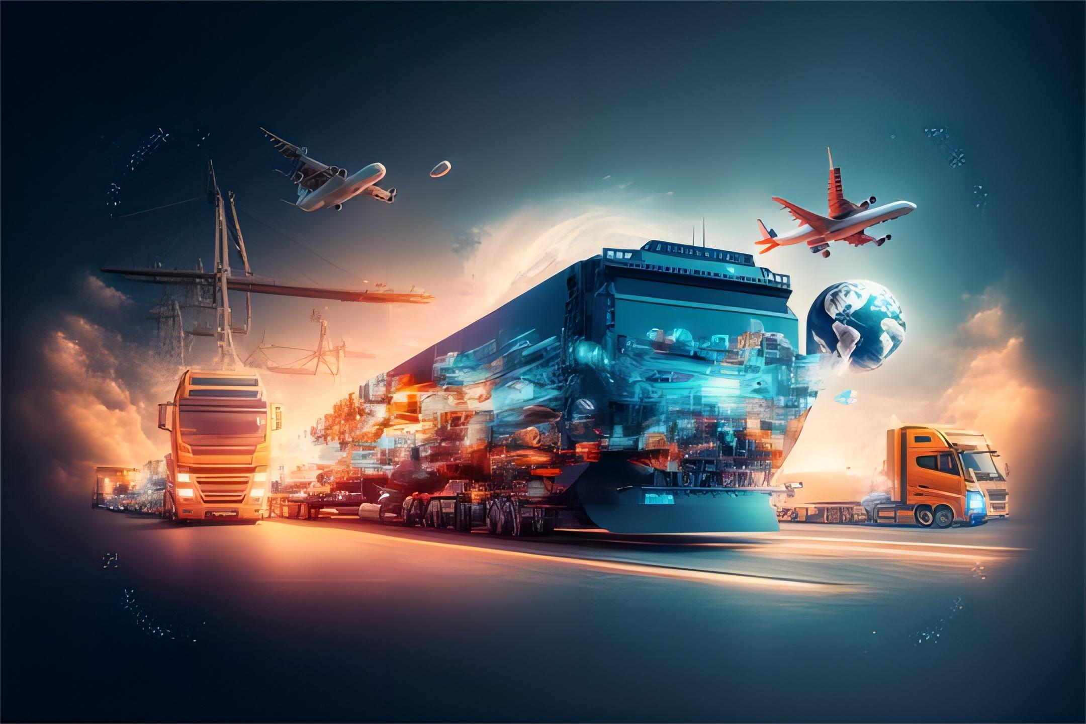 Global logistics network visualization