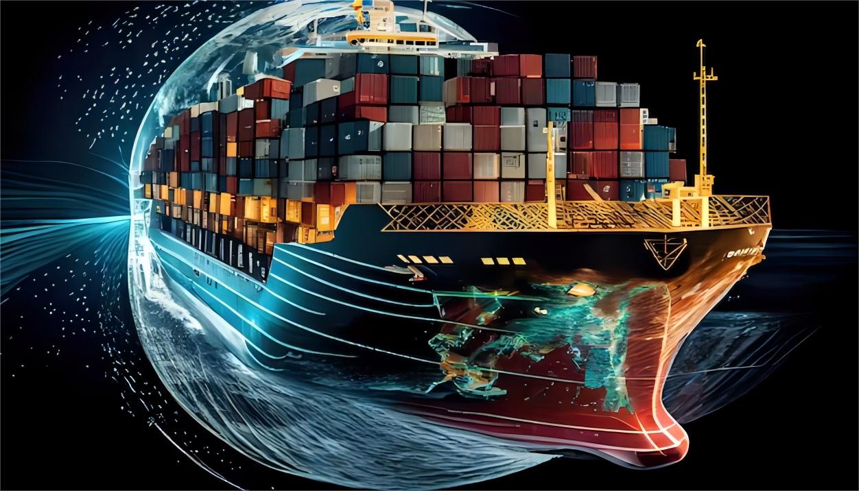 Infographic showing customs clearance process flow