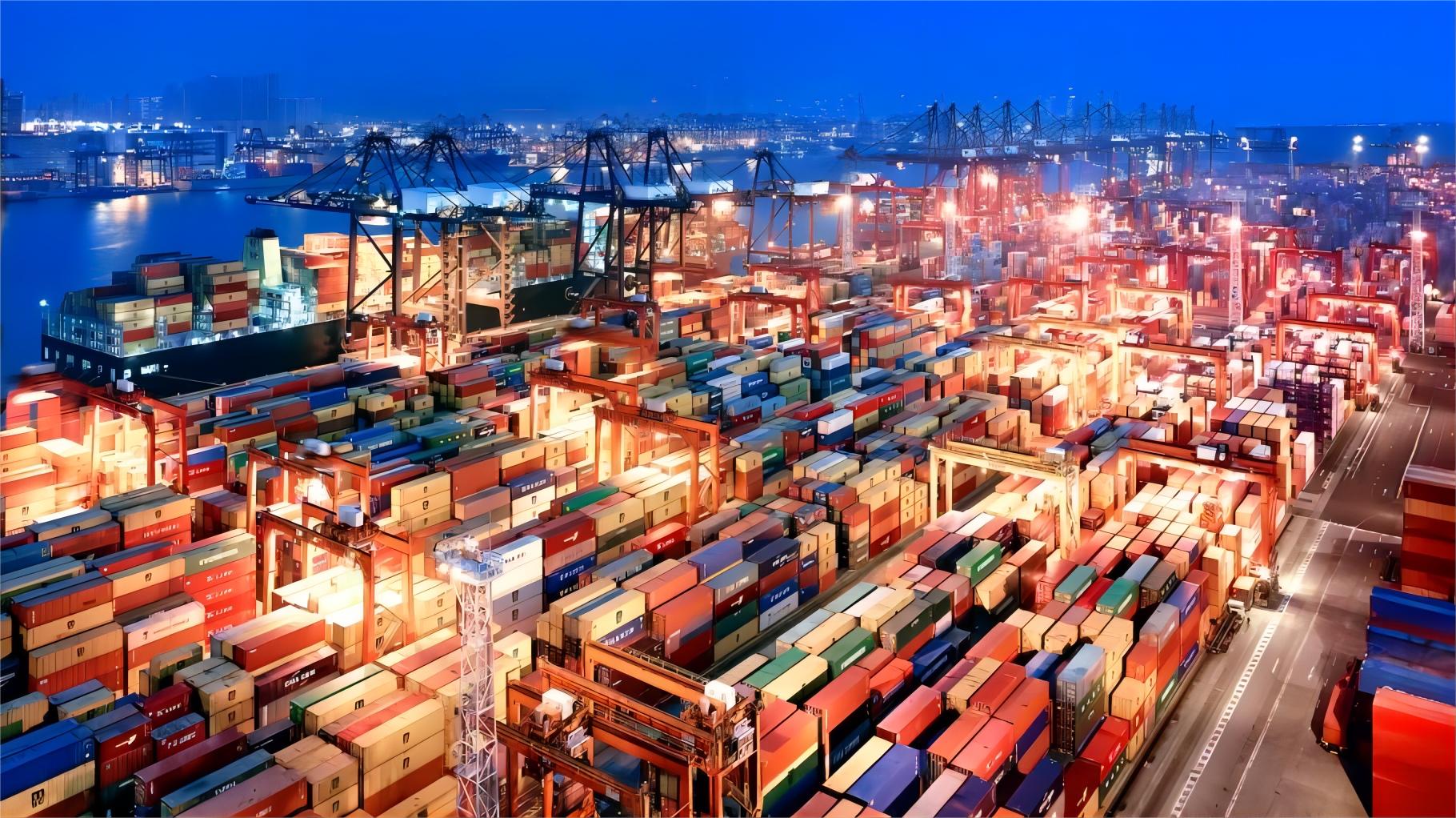 Logistics operations in a modern warehouse
