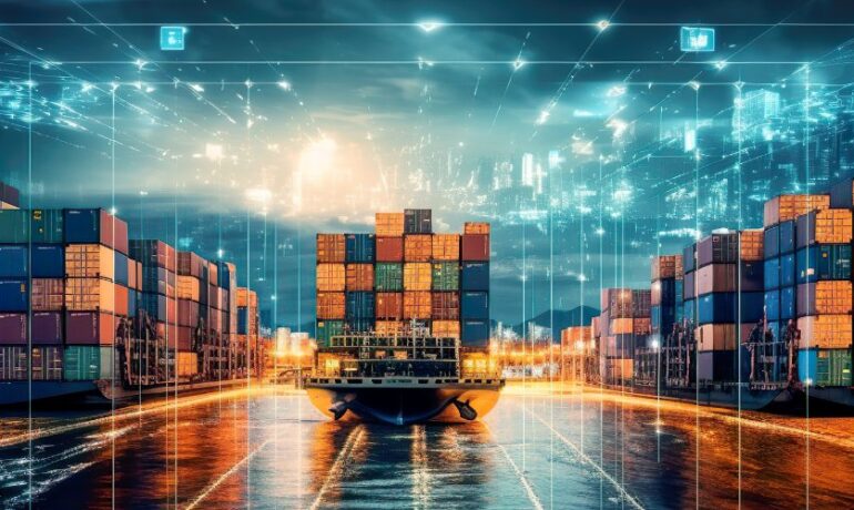 International logistics container shipping