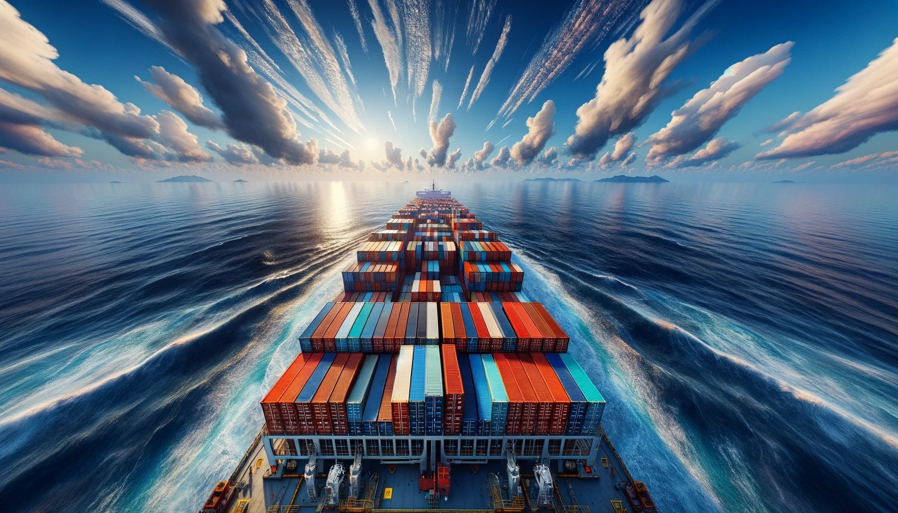 China to France Freight loading and handoff visual