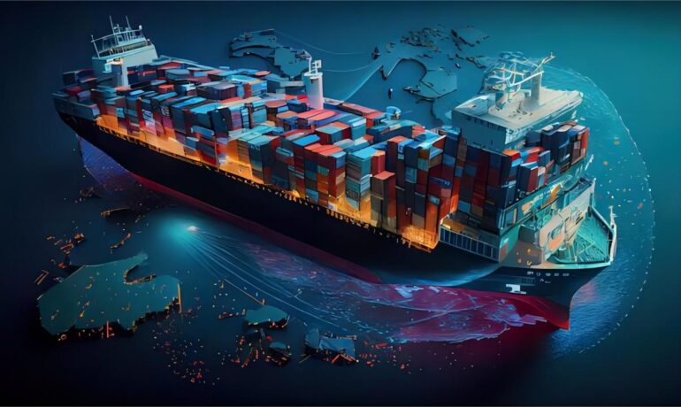 China to Netherlands Freight loading and handoff visual